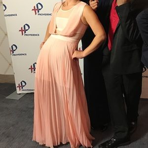 dreamy pale pink sleeveless gown